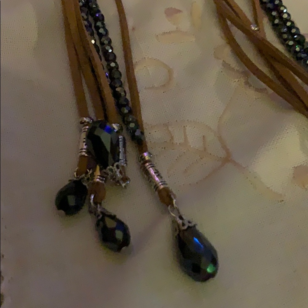 Versatile Leather & Bead Accessory - image 7